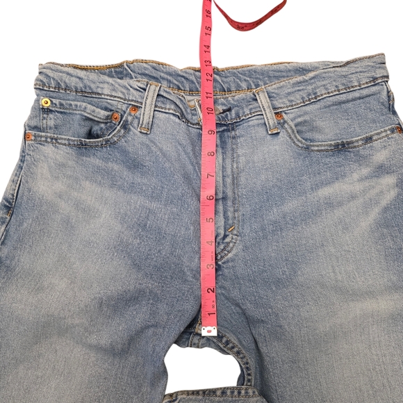 Mens 511 Levi's Light Blue Straight Leg Jeans Slim 36x32 Run Small - Picture 9 of 13